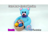 Cute Bear Easter Remix 3D model