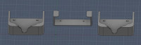 120mmx120mm square wall mount bracket 3D model