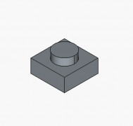 1 x 1 Lego Stud 3D model