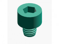 Parametric Socket Head Cap Screw Generator (STEP, Customizable, CNC & 3D Printing) 3D model