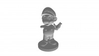 Mario with base plate 3D model