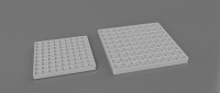 81 Grid Screw Mat 3D model
