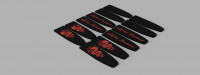 Alfa Romeo 159 Door handle inserts 3D model