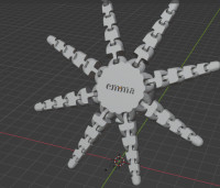 Custom named octopus 3D model