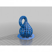Wireframe Klein Bottle 3D model