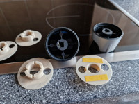 Child protection inlay for Zanussi stove knobs 3D model