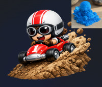 Chibi Karting 3D model
