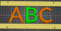 Alphabet Frame 3D model