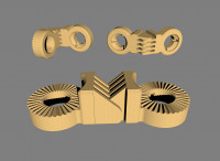 Print-in-place hinge for Multifunction Arm 3D model