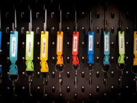 Minimalistic Flexible Key Tags 3D model