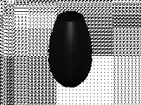 Modern Vase ribbed 3D model