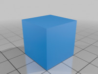 Low Poly cube 3D model