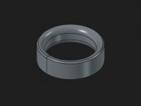 Custom Pusher O-Ring (Smiley) 3D model