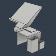 Adjustable Couch Drawing Board 3D model