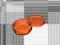 Customizable lightweight small jar bottle with screw cap 3D model