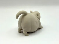 Yawning Chonk Cat 3D model