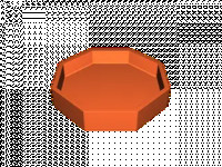 Octagonal Key amp Wallet Tray 3D model