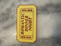 DInner Night Ticket 3D model