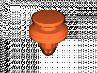 Car panel clip 3D model