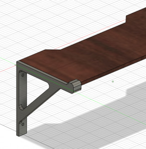 Parametric Shelf Bracket 3D model