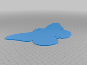 Butterfly Garden Plaque (SPL) 3D model