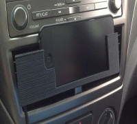Customizable iPhone 5 car dock - Vent / CD 3D model