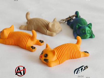 Springy Cat 3D model