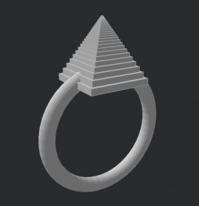 Spike ring 3D model