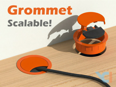 Desk Cable Grommet 3D model