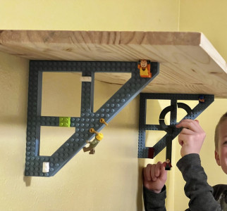 Lego Shelf bracket 3D model