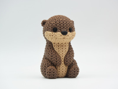 Knitted Otter 3D model