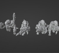 angry dinosaur with guns 3D model