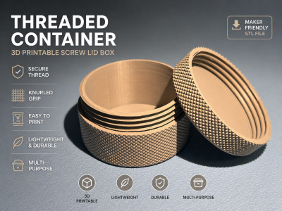 Screw Lid Container 3D model