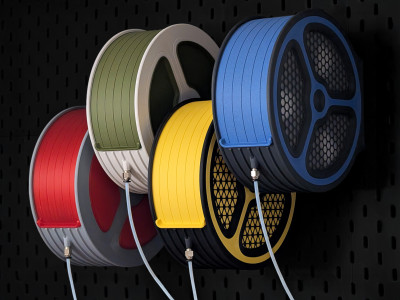 Skadis Direct-Feed Spool Holder 3D model