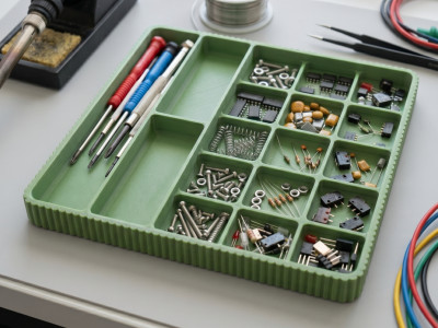 Leonardo Tray - Electronics Disassembly 18 slots 3D model