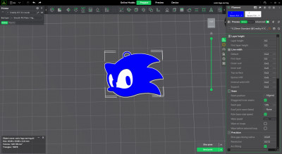 Sonic the Hedgehog Earring/Keychain 3D model