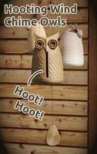 Hooting Owl Wind Chime 3D model