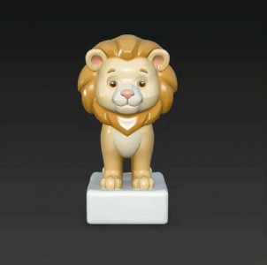 Golden Lion Cub 3D model