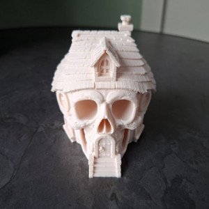 Spooky Skull House 3D model