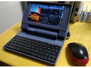 Raspberry Pi 4 7inch Laptop 3D model
