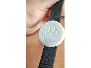 Pet Collar Airtag / round tracker case 3D model