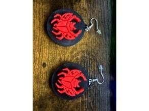 Scarab (beetle) Earring 3D model