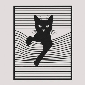 Cat Shadow Wall Art 3D model