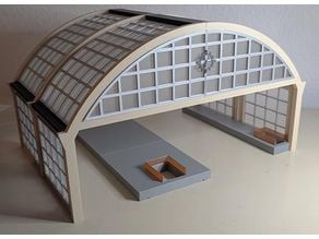 Modular station hall H0 scale 3D model