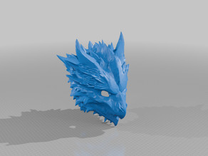Dragon Gargoyle Mask 3D model