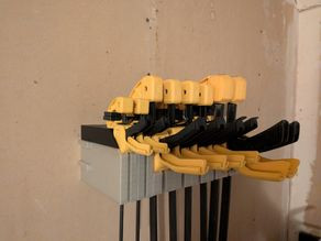 DeWalt Trigger Clamp Modular Rack for multiple sizes 3D model