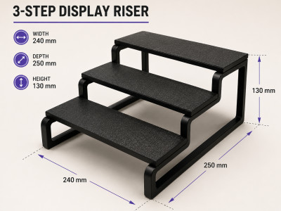 Display Riser Shelf 3D model