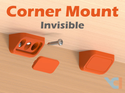 Corner Mount - Invisible 3D model