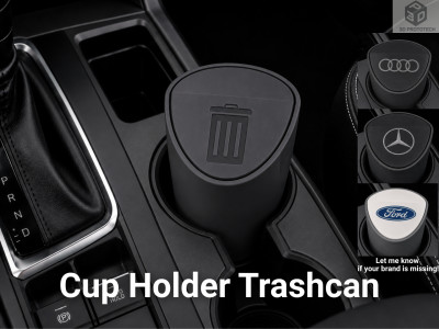 Cup Holder Trashcan 3D model