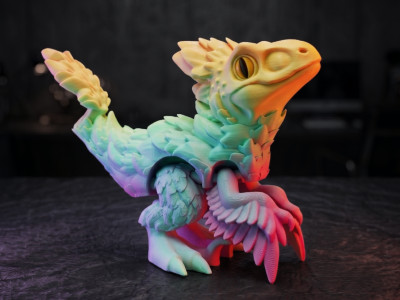 Articulated Pyroraptor 3D model